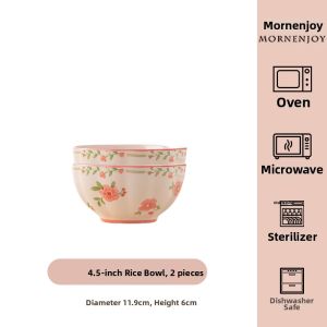 mornenjoy | Elegant Hand-painted Underglaze Cream-style Ceramic Tableware