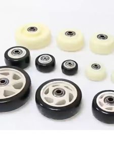 1.5/2/3 Inch Single Wheel Heavy Duty Black Noise-Reducing Pu Wheel No Steel Frame Push Casters