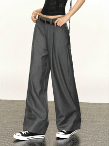 Ariseism | Loose Wide Leg American Vintage Style Leisure Trousers