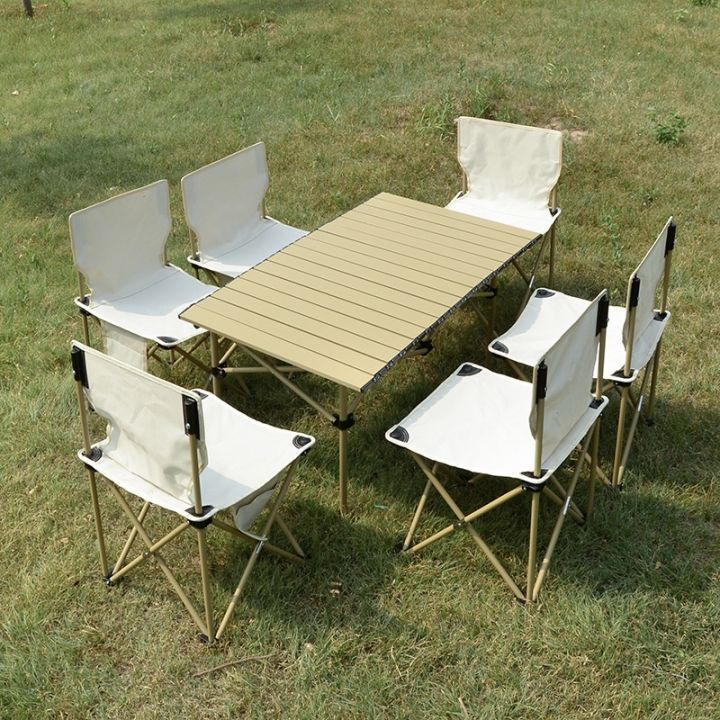 Outdoor Folding Portable Tables and Chairs for Outdoor BBQ Tables and