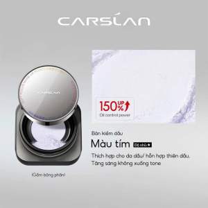 Phấn Phủ CARSLAN Dạng Bột Từ Tính Mỏng Nhẹ Kiềm Dầu chống Nước Chống Mồ Hôi Tệp Vào Da Giúp Khoá Nền Màu Sắc Dễ Dùng Không Kén Da 8g