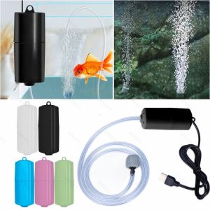 USB Mini Aquarium Air Pump Silent Fish Tank Oxygen Pump Portable Oxygenator Aerator Pump For Outdoor Fishing DC 5V 1A