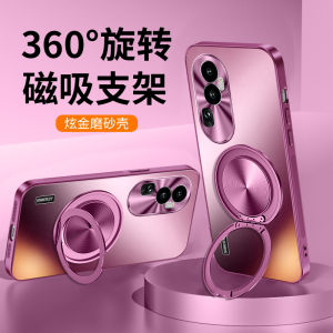 OPPO Reno10 Pro+ Magnetic Absorption Phone Case with Stand Womens Full Cover Shockproof Luxury Sensation Protective Shell