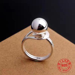 925 Sterling Silve Graffiti Letter Punk Ring for Women Girl Gift Retro Versatile Design Jewelry Dropshipping