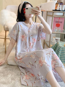 KASIHAN | Slim Breathable Collared Maternal Cotton Robe