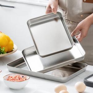 STMEN For Toaster Oven Kitchen Stainless Steel Anti-rust Sturdy Rectangle Loaf Pan Baking Tray Cookie Sheets Cake Dish Breakfast Tray Steamer Tray - Lazada
