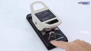 2-in-1 ID Puncher Multifunction [Corner + ID Slot-Hole] PVC ID Card Cutter Heavy Duty Stainless Steel Construction with Waste Collector