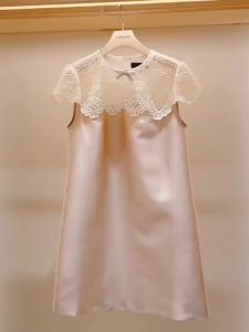 Classy Refined Grace Ladies Goddess Temperament Fancy Classic Style Pink Lace Dress Dress Womens Summer