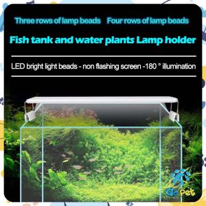 20-90CM 3 Colors LED Aquarium Lamp Aquatic Plant Lamp Fish Tank Light For Living Room Decoration Accessories