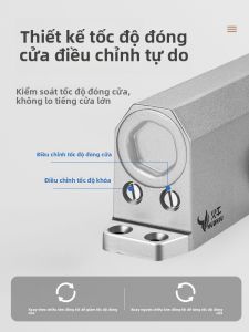 MONLEYTA | Máy đóng cửa tự động cho cửa trượt bằng thép không gỉ có bộ hấp thụ sốc thủy lực chống cháy có thể điều chỉnh cường độ hai cấp