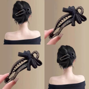 กิ๊บติดผมโบว์ผีเสื้อสุดเก๋สำหรับผู้หญิง กิ๊บติดผมแบบยูนิเซ็กซ์สไตล์เกาหลี ที่หนีบผม กิ๊บติดผมแบบปากเป็ด ตกแต่งผม