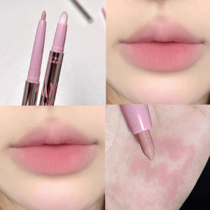 Lip Shadow Liner Pen Matte Lipstick Base Silver Tube Waterproof Lasting Lip Contouring Non-stick Cup Lipliner Pencil With Brush