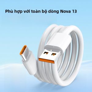 HENYOU | Cáp dữ liệu Huawei Nova13 Ultra 100W sạc siêu nhanh Cáp sạc nhanh 6A 2 mét Cáp dữ liệu di động Type-C HENYOU