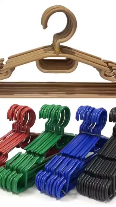 36pcs Plastic Hanger Adult hanger Drying Cloth Hangers 3 Dozen Coat Clothes Hanger Non-breakable  (Round)