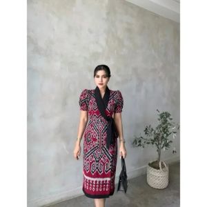 zia dress tenun pesta - dress tenun - dress tenun wanita