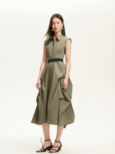 Vero Moda | Summer Boho Lapel Sleeveless Black Dress