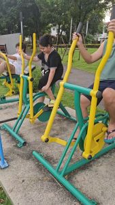 เครื่องออกกำลังกายกลางแจ้ง ชุดอุปกรณ์ บริหารเอว สะโพก ขา ลานกีฬา อเนกประสงค์ สนามกีฬา