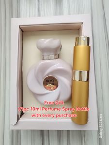 Ahmed Rose Noir Women 75ml EDP Perfume with 10ml Free Gift Spray Bottle.