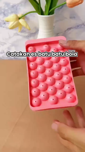 [ YM ACC ] Cetakan Es Batu & Jelly Model Bulat Telur 33 Sekat Lubang Round Ice Tube Tray