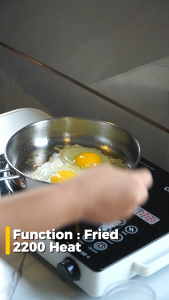 Dreepor 2200W Energy Saving Electric Stove Inverter Induction Cooker Heavy Duty Infrared Electric Cooker Single Burner