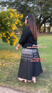 เสื้อกาสะลอง อก 48 50 52 54 นิ้ว เสื้อผ้าฝ้ายสีดำ เสื้อพื้นเมืองสีดำ