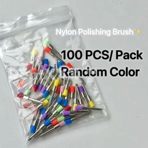50/100PCS Soft and dense Nylon Polishing Heads Brushes 2.35mm Colorful Cleaning & Polishing Tools