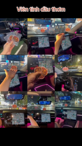 Lá Thơm Treo Xe Ô Tô Cờ Việt Nam Bình An Trên Mọi Nẻo Đường