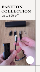 ชุดสาย PD60W USB C TO Type C สำหรับ iPhone 15 PRO MAX 5 in 1สายชาร์จเคสสำหรับ Samsung S23 Xiaomi lightning type c