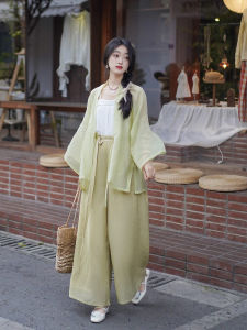 ชุดฮันฟูสไตล์ Song Original ของ Linyi แขนเครื่องบินสีขาวแบบลำลองสำหรับการเดินทางไปทำงาน ชุดฮันฟูสไตล์ Song สำหรับผู้หญิงวัย 18-25 ปี