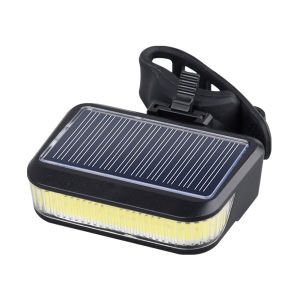 DOMEN Bicycle Solar LED Taillight Type-C Charging Bicycle Taillight Night Riding 650MAH 6Gears Waterproof Safety Warning Light