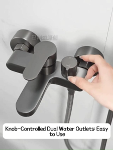 Hot And Cold Mixer Valve Faucet High-Quality Brass Rust-Resistant And Corrosion-Resistant Dual-Outlet Water Stain-Resistant Bathroom Faucet