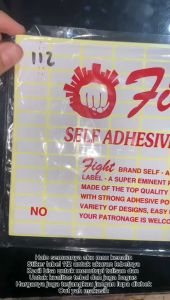 Label Fight No. 112 / Kertas Stiker Nama Undangan harga / Self Adhesive Label 112 sticker