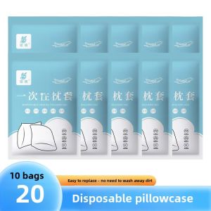Disposable Thickened Pillowcase Travel Pillow Towel Double Person Train Sleeper Single Person Hotel Bedding Protection Cover