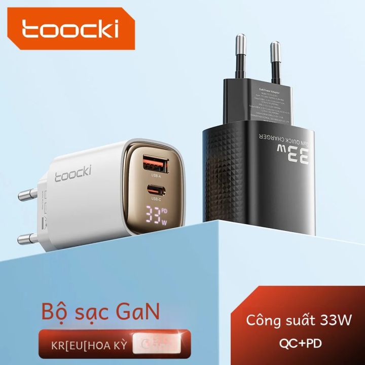 Toocki 33w USB-c Pd 3.0 Qc3.0 Bộ sạc nhanh cho Samsung iPhone 15 Pro ...