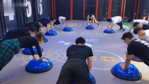 Anti-slip Balance BallTrainer 300KG Capacity Half Yoga Balance Ball for Yoga Fitness Strength Exercise Workout