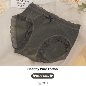 Fashionable Lace Antibacterial Cotton Panties