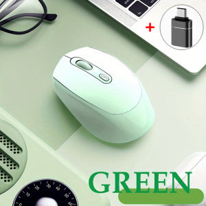 Wireless Mouse Battery Gamer Mouse Dual Modes Bluetooth-compatible 2.4G USB Mute Mice For Laptop Pad Tablet Macbook Mause