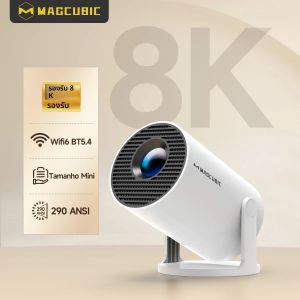 โปรเจคเตอร์ Magcubic HY300 Pro 8K HD ระบบ Android 14 รองรับ Dual Wifi6 ความสว่าง 290ANSI ชิปประมวลผล Allwinner H726 บลูทูธ 5.0 ความละเอียด 1280*720 สำหรับโฮมเธียเตอร์และฉายภาพกลางแจ้ง รุ่น HY300