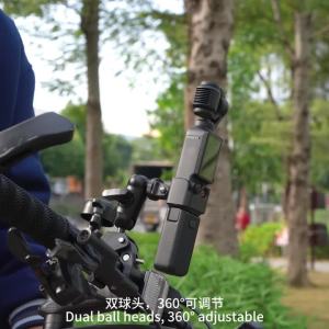 Flymile | Giá Đỡ Kẹp Xe Đạp Có Thể Điều Chỉnh Cho DJI Action 5 Pro/Osmo 360 3A Phụ Kiện Tay Lái Xe Máy Hợp Kim Nhôm Hỗ Trợ Máy Quay Video Thể Thao