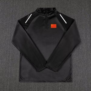 เสื้อผ้าฝึกซ้อมบาสเก็ตบอลสไตล์อเมริกันสีดำแบบบาง ชุดวิ่ง ชุดฝึกซ้อม แขนยาว กางเกงขายาว สำหรับผู้ชายและผู้หญิง