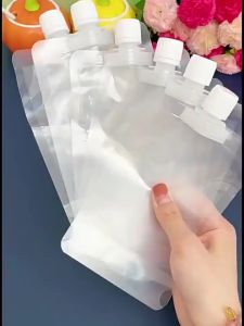 【10pcs】Lotion Packaging Bags  Transparent Portable Portable Travel Classification Cosmetics Skin Care Shampoo Squeeze Pouch