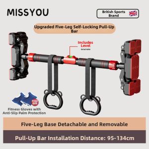 Miss You | Stretching Height Increasing Childrens Pull-Up Bar No Drilling Wall or Door Frame Mounted