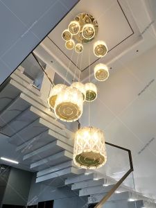 KING STAR | American Style Crystal Chandelier for Loft
