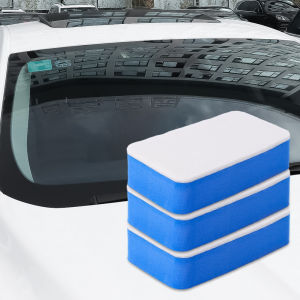Car Cleaning Felt Cloth Sponge Wipe Car Glass Oil Film Remover Cleaning Care