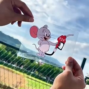 Tem Decal Dán Xe Nắp Bình Xăng Jerry A92 - A95 - Sạc Điện Decal Dán Xe Chất Liệu PVC Cao Cấp