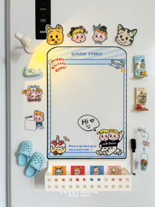 Magnetic Whiteboard Iron Door Memo Magnetic Refrigerator Stickers Home Decorations Storage Cartoon Anime Style Magnetic Board