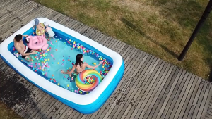 Bể Bơi Hồ Bơi 3 Tầng Cho Bé Tặng Kèm Miếng Vá