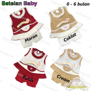 Babysmart - Setelan Baju Anak Perempuan motif ULAT PLANET KIDS  Pakaian anak Cewek