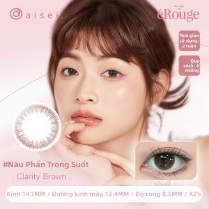 aisei | Mắt Kính áp Tròng Dùng Một Lần Thiên Nhiên 2 Tuần 6 Cái