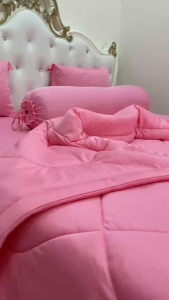 [HCM]Bộ chăn drap gối  thun Hàn Quốc loại 1 có mền 5 món ( 1 drap + 1 chăn chần bông + 3 áo gối) đủ size